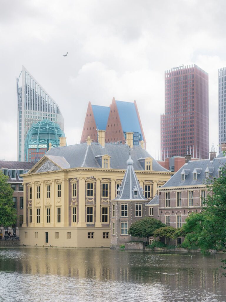 city buildings beside the river
