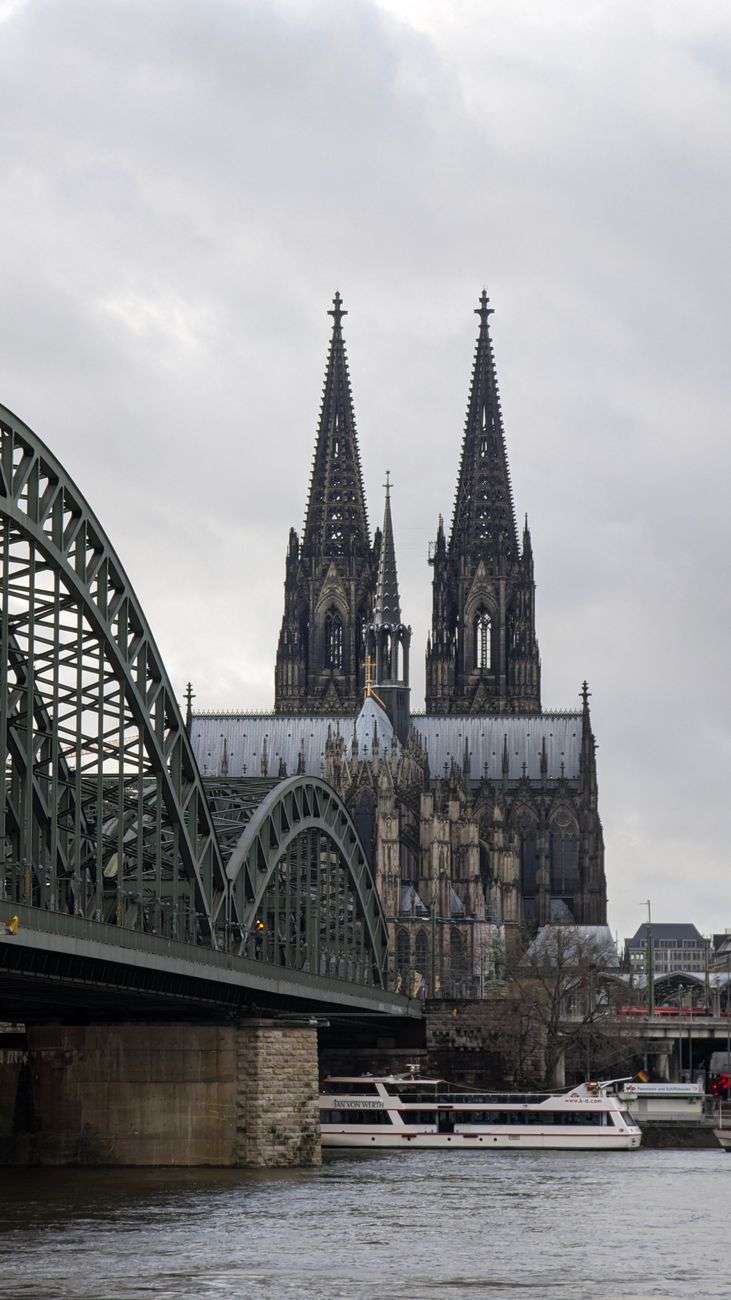 hohenzollern bridge and cathedral in cologne